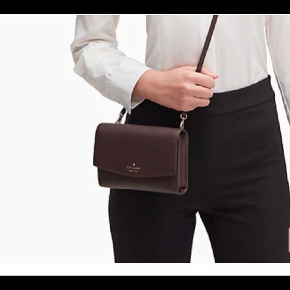 Kate Spade Laurel Way Winni Crossbody Chocolate Cherry - Picture 2 of 5